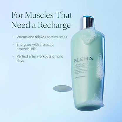 ELEMIS Aching Muscle Super Soak 400ml | Natural Bath Milk Soak for Muscle Aches & Tension Relief Avelisse