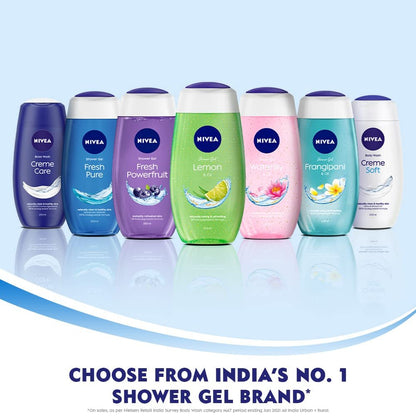 NIVEA Frangipani & Oil Shower Gel 250 ml – Nourishing Body Wash for Soft, Fragrant Skin