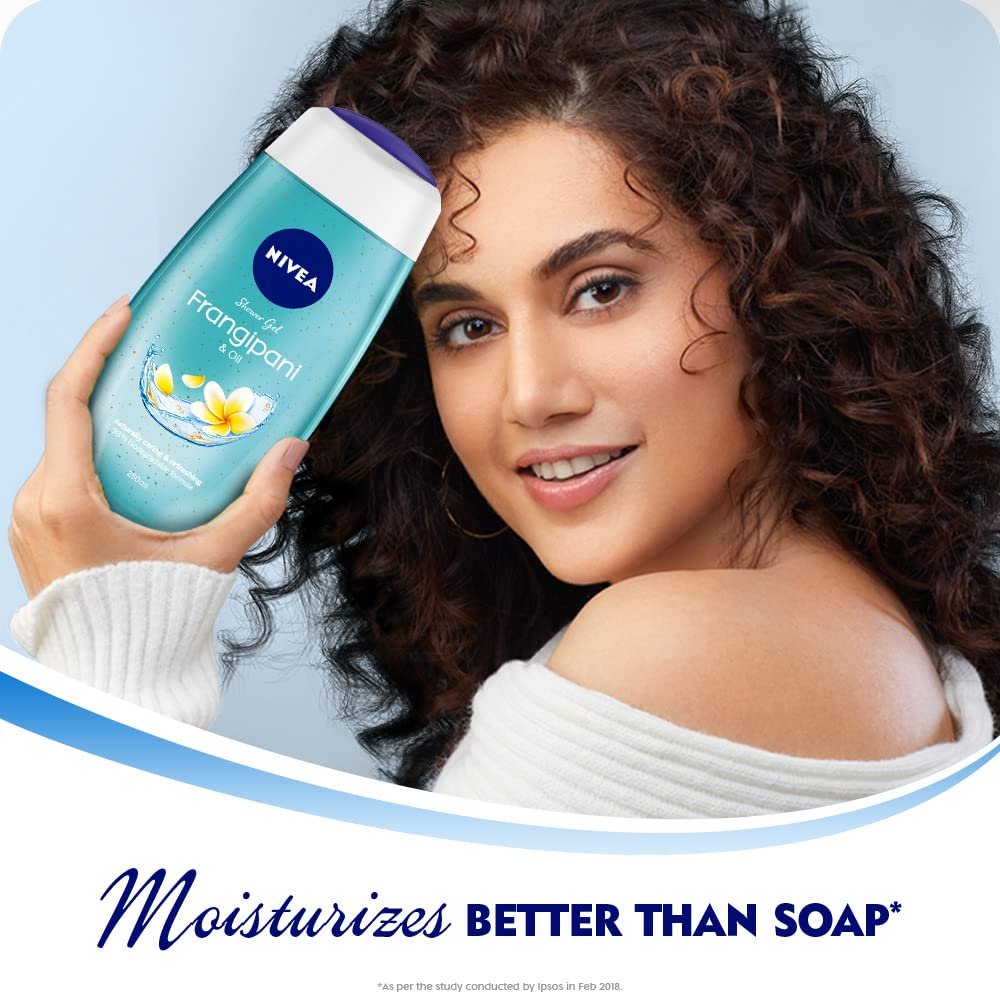 NIVEA Frangipani & Oil Shower Gel 250 ml – Nourishing Body Wash for Soft, Fragrant Skin - görsel 3