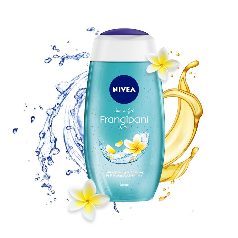 NIVEA Frangipani & Oil Shower Gel 250 ml – Nourishing Body Wash for Soft, Fragrant Skin - görsel 1