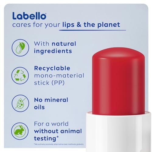 Labello Cherry & Fruity Lip Balm – Moisturizing Lip Care with Delicious Cherry Flavor - görsel 11