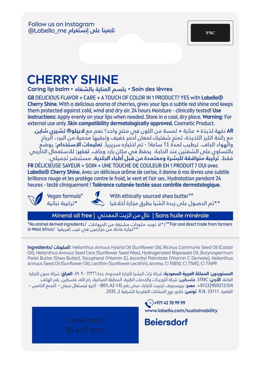 Labello Cherry & Fruity Lip Balm – Moisturizing Lip Care with Delicious Cherry Flavor - görsel 14