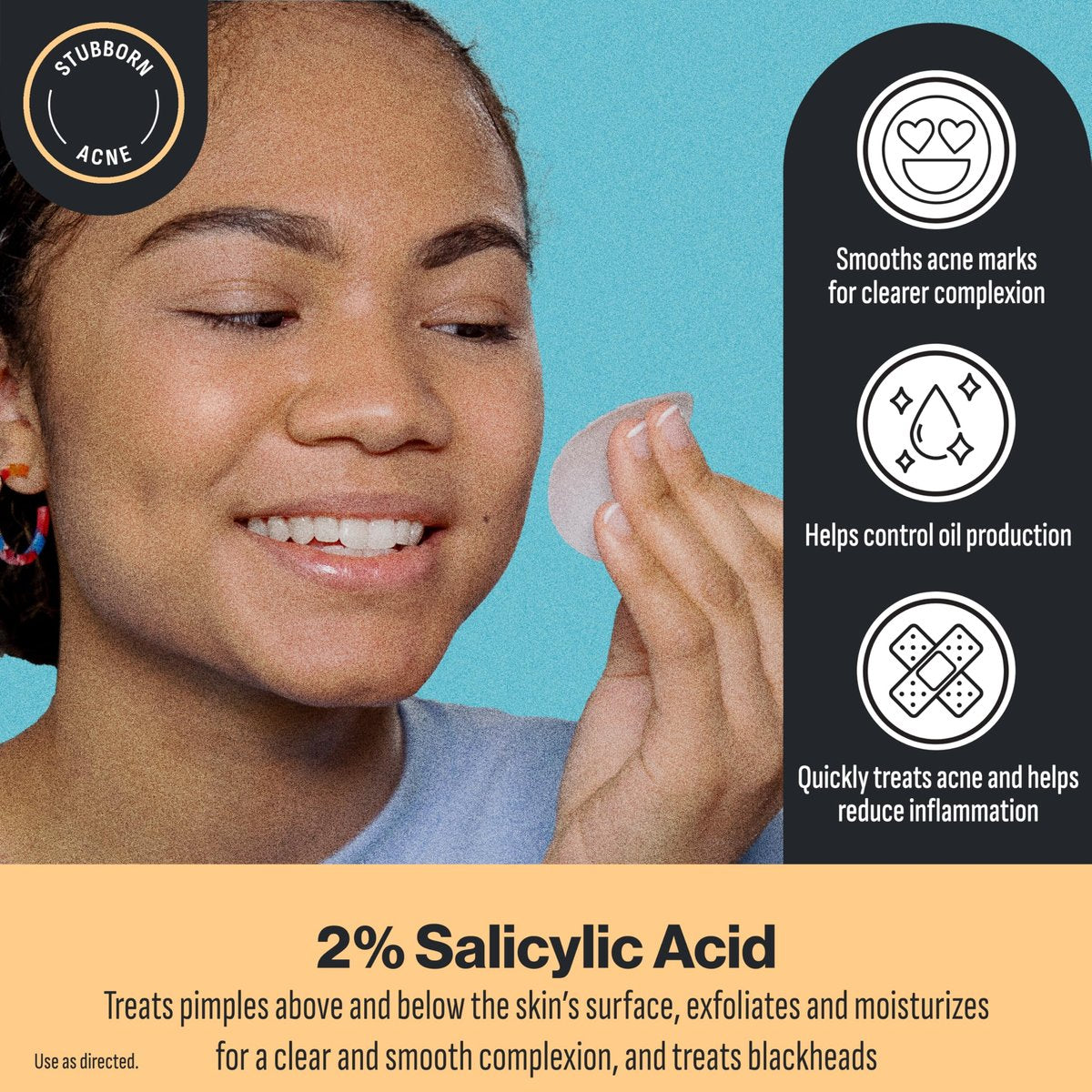 Oxy 3-IN-1 Acne Facial Cleansing Pads, Maximum Strength 2% Salicylic Acid Stubborn Acne Treatment, Controls Oil, Unclogs Pores, Smooths & Brightens Skin, Dermatologist Recommended, 90 Pads - görsel 3