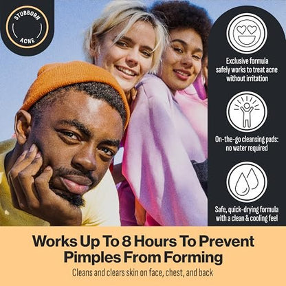 Oxy 3-IN-1 Acne Facial Cleansing Pads, Maximum Strength 2% Salicylic Acid Stubborn Acne Treatment, Controls Oil, Unclogs Pores, Smooths & Brightens Skin, Dermatologist Recommended, 90 Pads