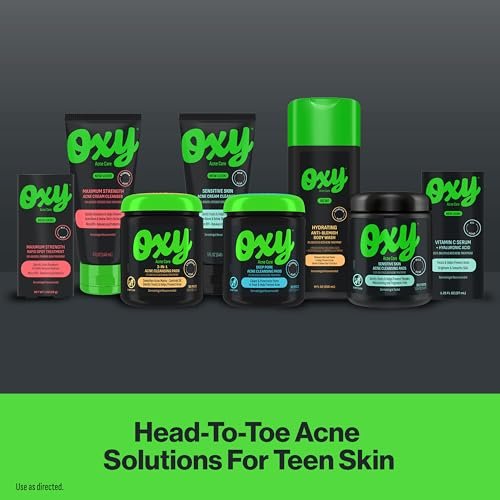 Oxy 3-IN-1 Acne Facial Cleansing Pads, Maximum Strength 2% Salicylic Acid Stubborn Acne Treatment, Controls Oil, Unclogs Pores, Smooths & Brightens Skin, Dermatologist Recommended, 90 Pads - görsel 14