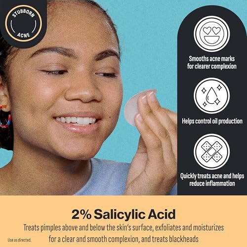 Oxy 3-IN-1 Acne Facial Cleansing Pads, Maximum Strength 2% Salicylic Acid Stubborn Acne Treatment, Controls Oil, Unclogs Pores, Smooths & Brightens Skin, Dermatologist Recommended, 90 Pads - görsel 4