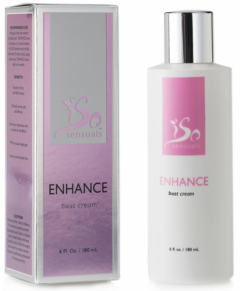 IsoSensuals ENHANCE Rapid-Action Breast Enlargement Cream – Lifting & Firming, 2-Month Supply (6 oz) Avelisse