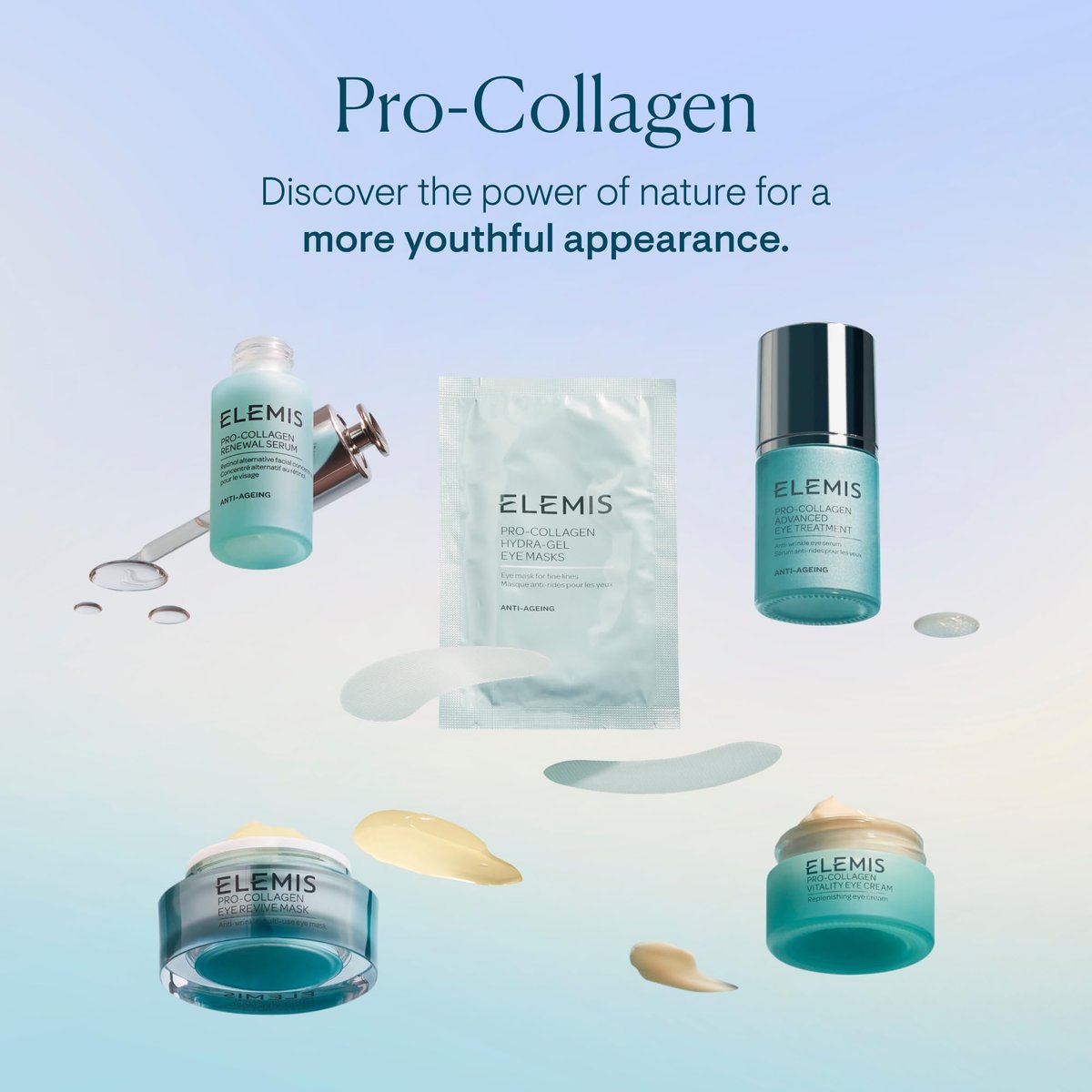 ELEMIS Pro Collagen Eye Skincare: Nutrient-Rich Fine Lines and Wrinkles Eye Treatment with Anti-Wrinkle Patches & Eye Cream Avelisse