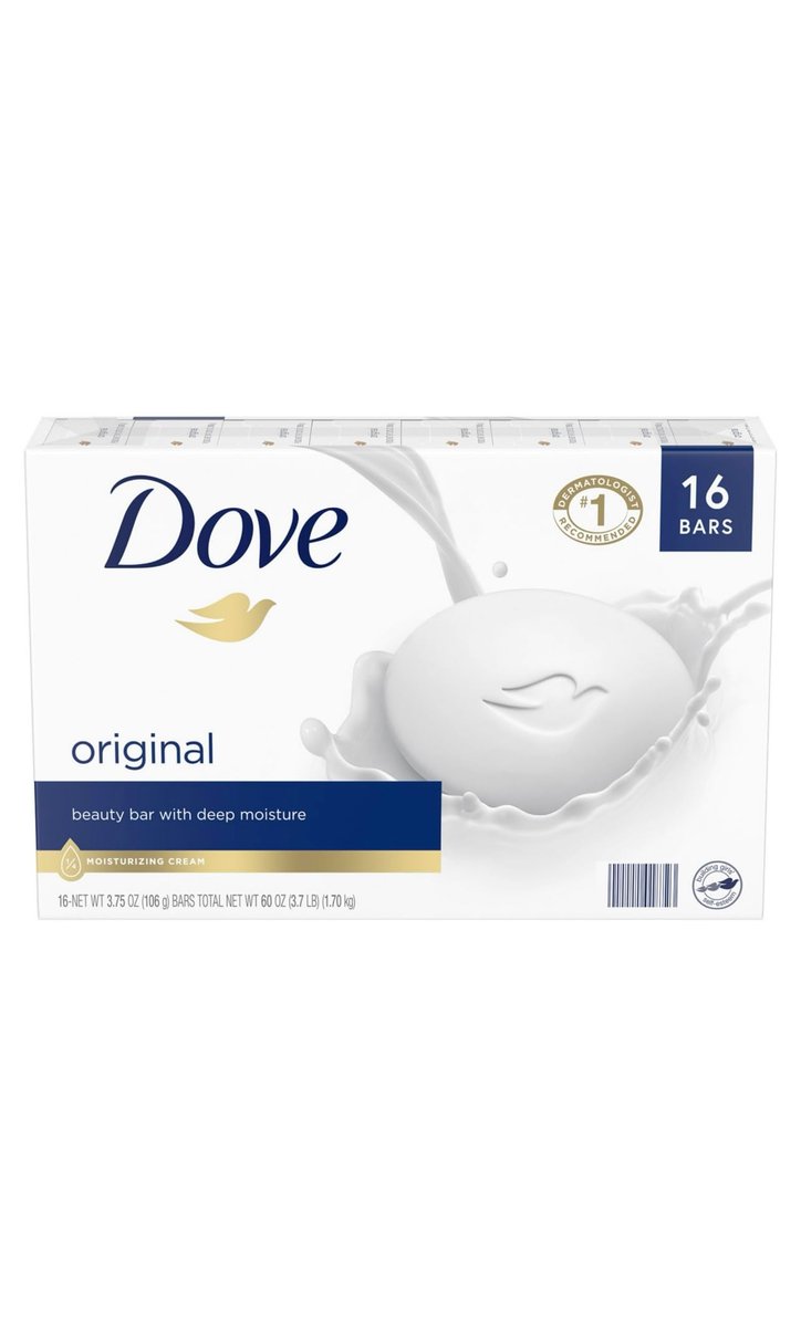 Dove Bar Soap Moisturizing 16 Bars, 4 Oz – Gentle Cleansing for Soft, Hydrated Skin Avelisse