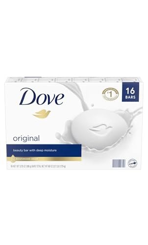Dove Bar Soap Moisturizing 16 Bars, 4 Oz – Gentle Cleansing for Soft, Hydrated Skin Avelisse