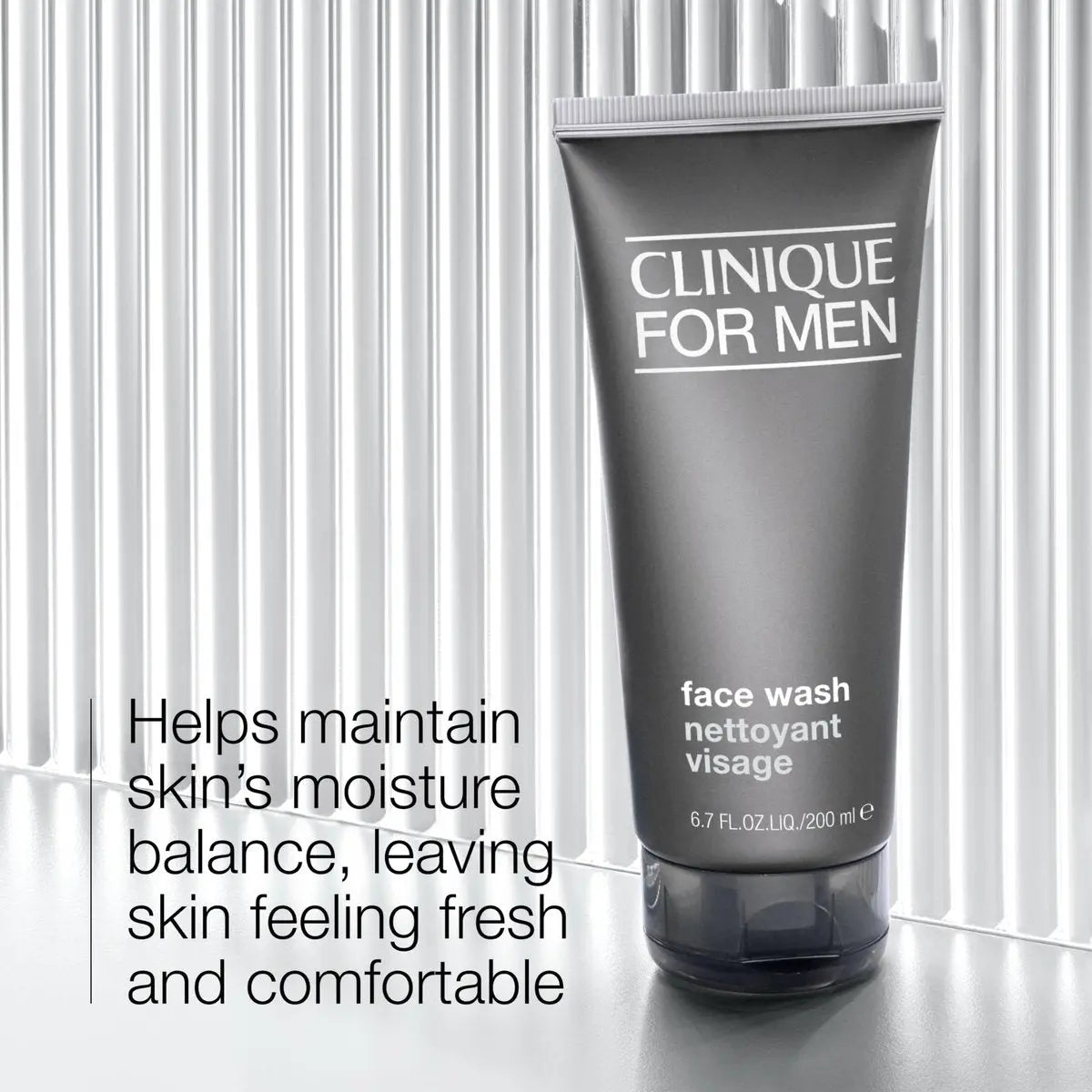 Clinique For Men Face Wash for Normal to Dry Skin – Mild Facial Cleanser with Aloe Vera + Sucrose, 6.7 Fl Oz Avelisse