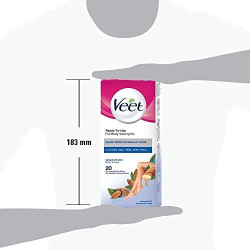 Veet Full Body Waxing Kit for Sensitive Skin – 20 Wax Strips - görsel 12