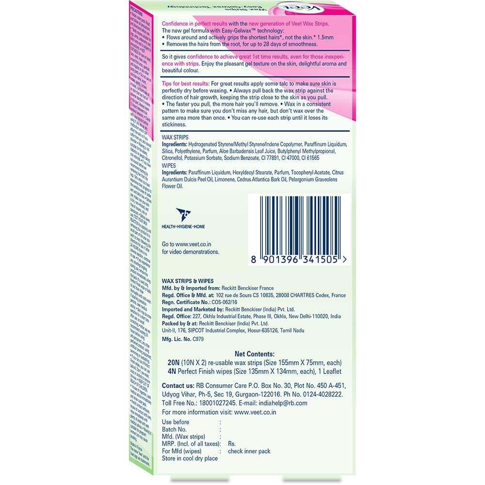 Veet Full Body Waxing Kit for Sensitive Skin – 20 Wax Strips - görsel 3