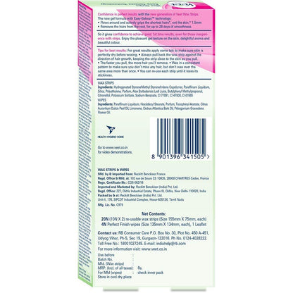 Veet Full Body Waxing Kit for Sensitive Skin – 20 Wax Strips