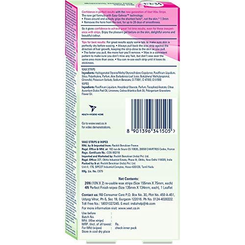 Veet Full Body Waxing Kit for Sensitive Skin – 20 Wax Strips - görsel 4