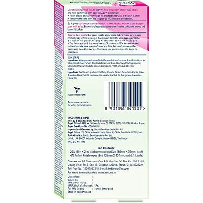 Veet Full Body Waxing Kit for Sensitive Skin – 20 Wax Strips