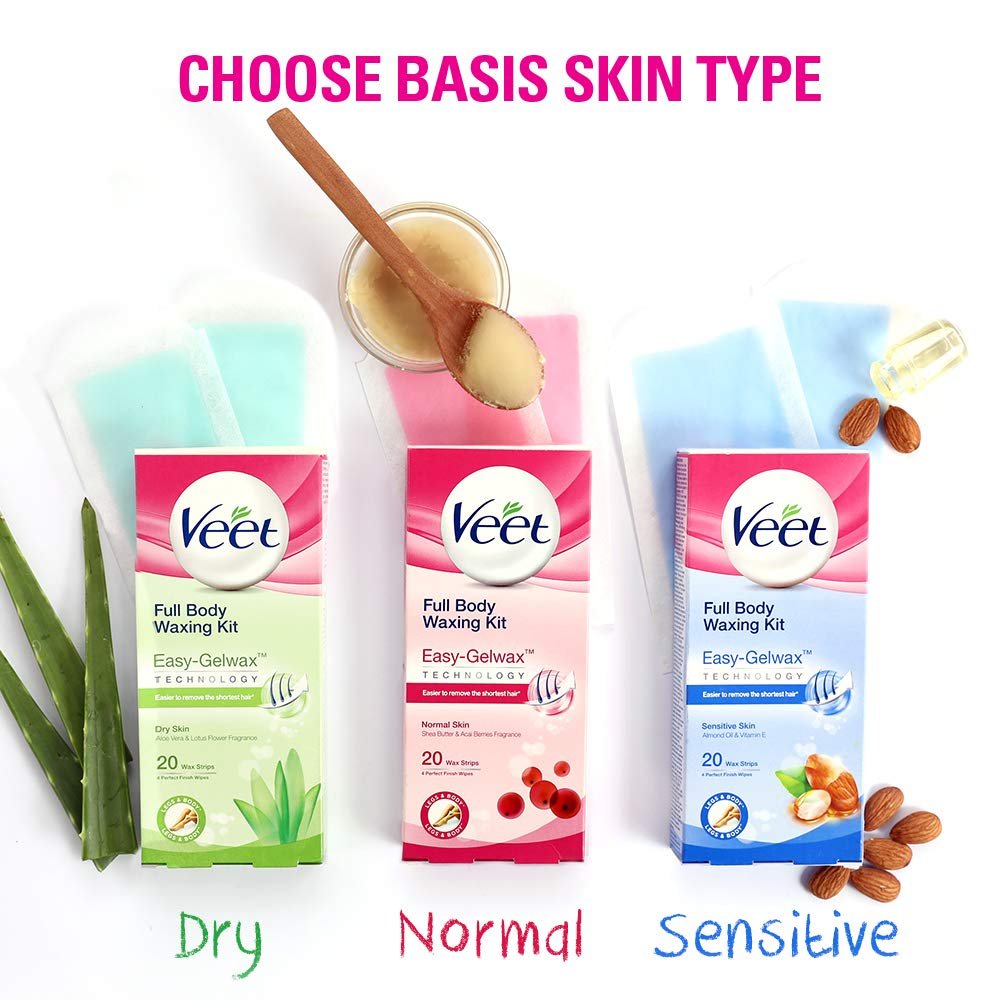 Veet Full Body Waxing Kit for Sensitive Skin – 20 Wax Strips - görsel 9