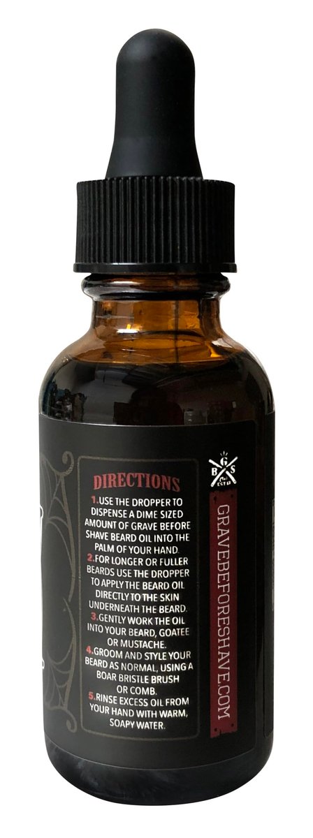 Grave Before Shave Beard Oil - Bay Rum Scent - Moisturizing & Conditioning Beard Oil for Men - görsel 5