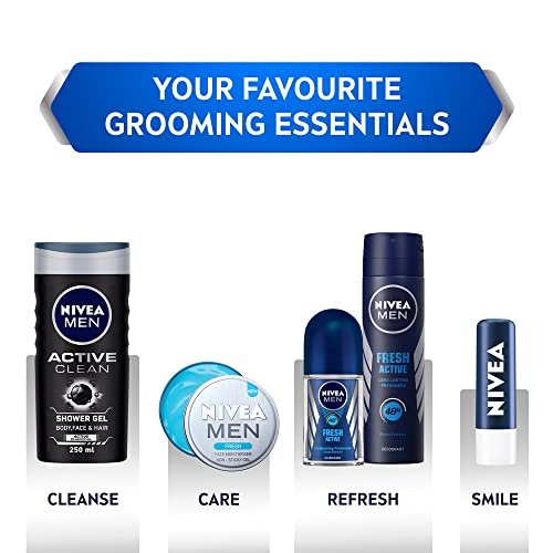 NIVEA Men Active Care SPF 15 Lip Balm - Moisturizing Sun Protection for Dry Lips, 0.16 oz - görsel 10