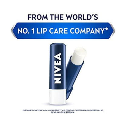 NIVEA Men Active Care SPF 15 Lip Balm - Moisturizing Sun Protection for Dry Lips, 0.16 oz