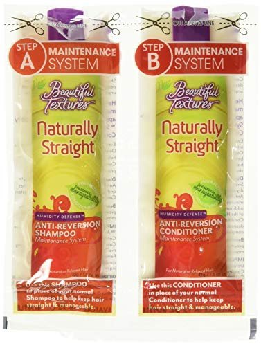 Beautiful Textures Naturally Straight Texturizer Kit - 25.6 oz for Silky, Straight Hair Without Chemicals Avelisse