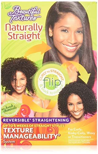 Beautiful Textures Naturally Straight Texturizer Kit - 25.6 oz for Silky, Straight Hair Without Chemicals Avelisse