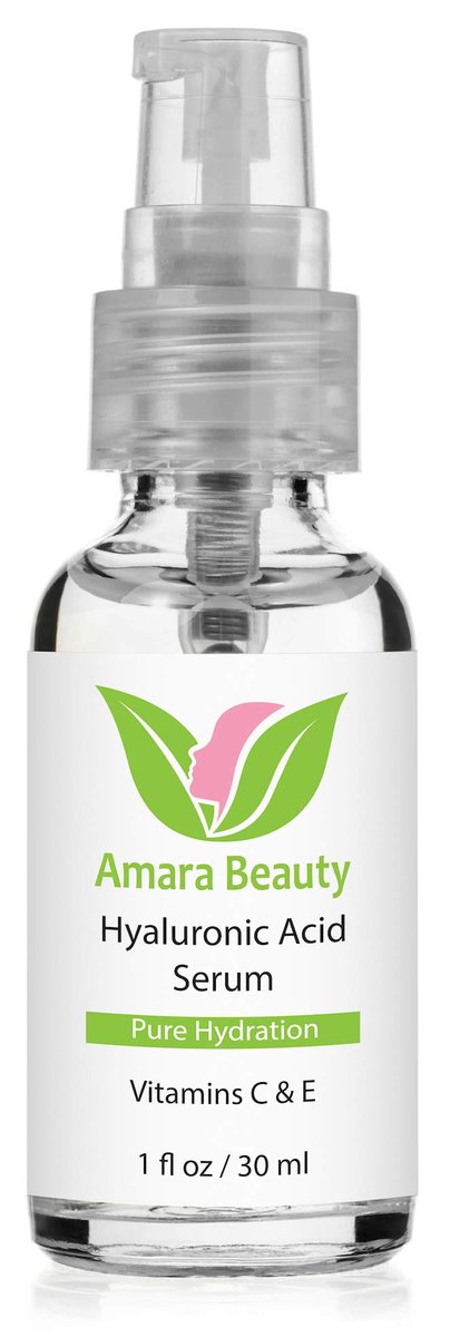 Hyaluronic Acid Serum with Vitamin C & E – Hydrating & Brightening Face Serum, 1 fl. oz. Avelisse