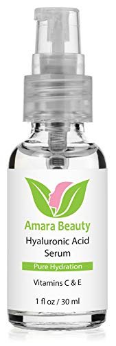 Hyaluronic Acid Serum with Vitamin C & E – Hydrating & Brightening Face Serum, 1 fl. oz. Avelisse