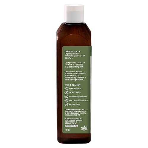 Aura Cacia Organic Castor Oil – 16 fl oz for Skin Care, Hair Care & Massage - görsel 4