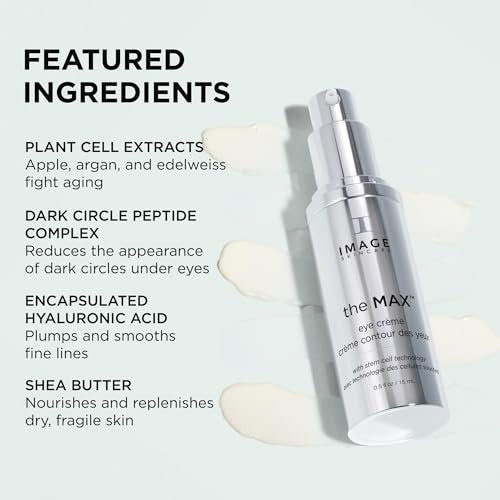 IMAGE Skincare the MAX Eye Crème – Under Eye Cream for Fine Lines, Puffiness & Brighter Eyes | 0.5 oz Avelisse