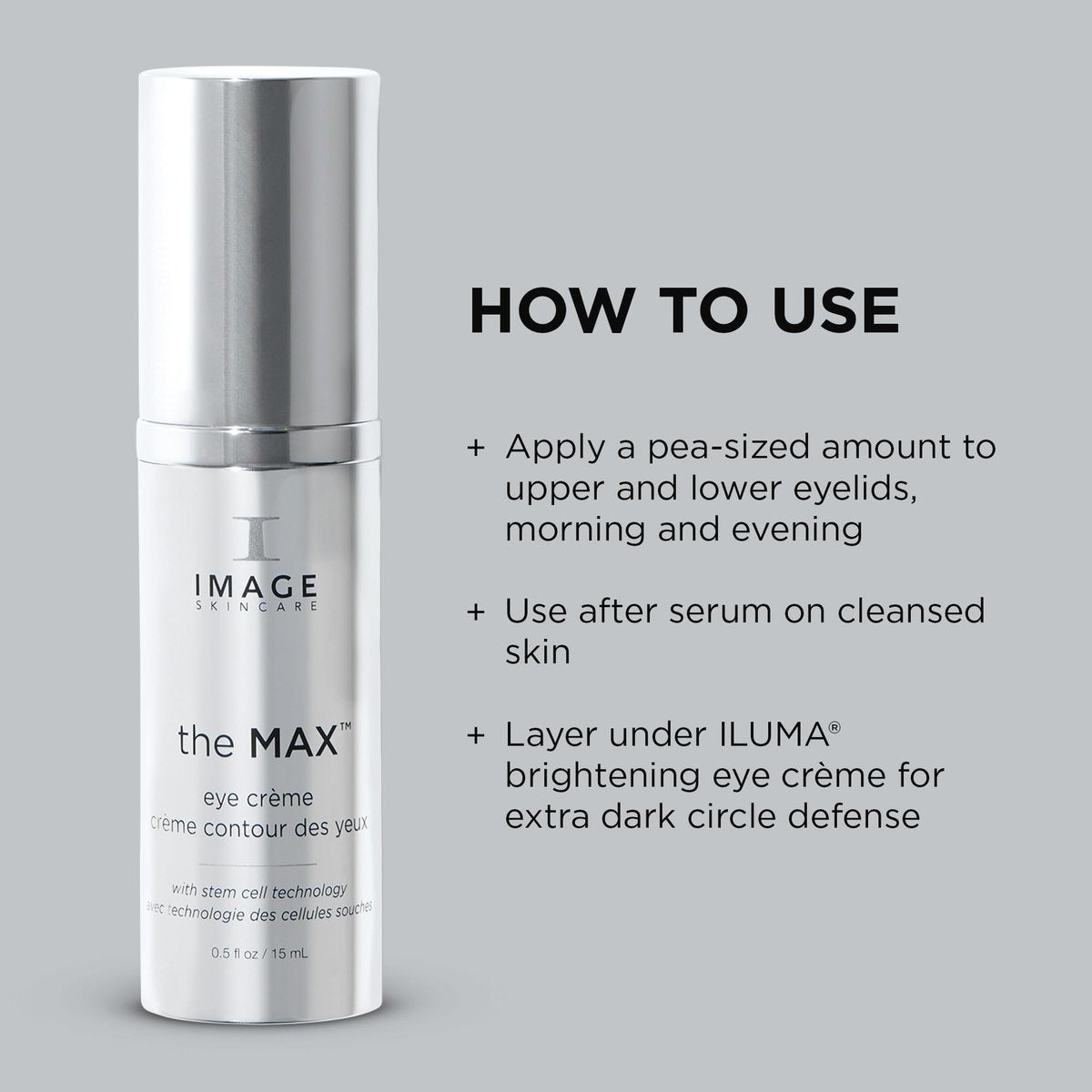 IMAGE Skincare the MAX Eye Crème – Under Eye Cream for Fine Lines, Puffiness & Brighter Eyes | 0.5 oz Avelisse
