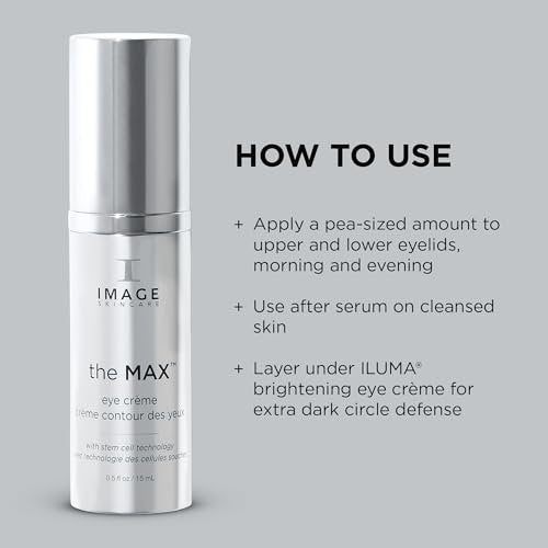 IMAGE Skincare the MAX Eye Crème – Under Eye Cream for Fine Lines, Puffiness & Brighter Eyes | 0.5 oz Avelisse