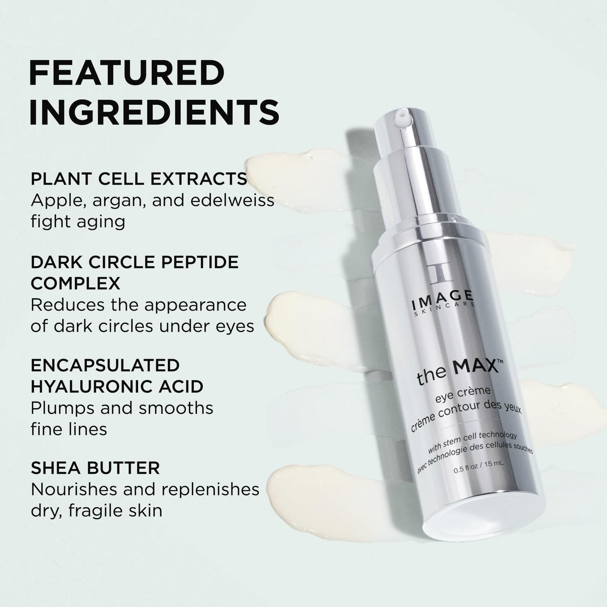 IMAGE Skincare the MAX Eye Crème – Under Eye Cream for Fine Lines, Puffiness & Brighter Eyes | 0.5 oz Avelisse