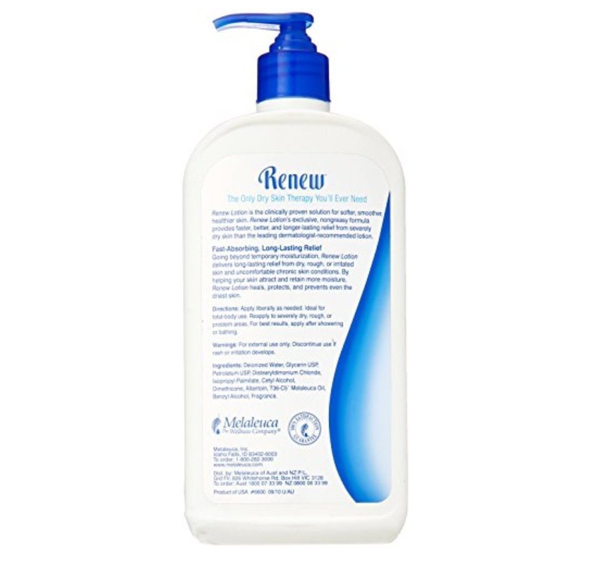 Melaleuca Renew Intensive Skin Therapy – 20 oz (Pack of 2) – Advanced Moisturizing Lotion for Dry, Sensitive Skin Avelisse
