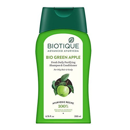 Biotique Bio Green Apple Fresh Daily Purifying Shampoo & Conditioner - 200 ml