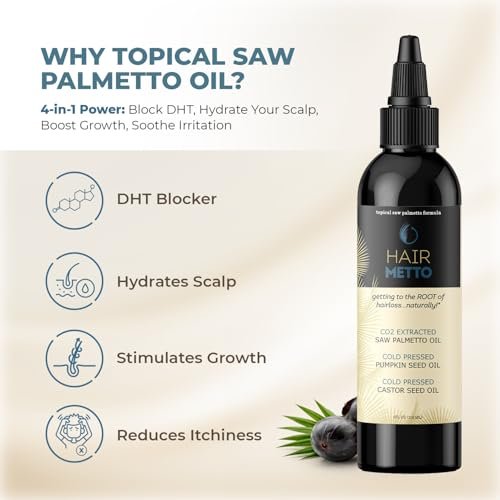 Pumpkin Seed Oil with Saw Palmetto Extract for Hair Growth – 10X Potency Targeted Scalp Treatment with Castor, Lavender Scent & Rosemary Oil for Stronger, Fuller Hair (4 oz) Avelisse