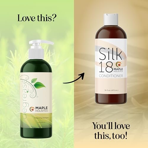 Oily Hair Shampoo for Greasy Hair - Clarifying Shampoo with Purifying Essential Oils - Deep Cleansing for Oily Scalp & Dry Scalp - Maple Holistics (16 Fl Oz) Avelisse