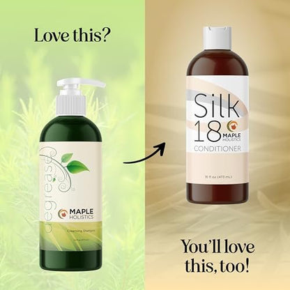 Oily Hair Shampoo for Greasy Hair - Clarifying Shampoo with Purifying Essential Oils - Deep Cleansing for Oily Scalp & Dry Scalp - Maple Holistics (16 Fl Oz) Avelisse