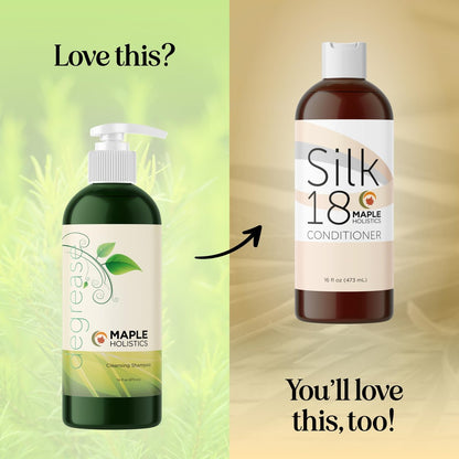 Oily Hair Shampoo for Greasy Hair - Clarifying Shampoo with Purifying Essential Oils - Deep Cleansing for Oily Scalp & Dry Scalp - Maple Holistics (16 Fl Oz) Avelisse