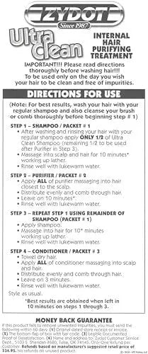 Zydot Ultra Clean Hair Detox Shampoo & Conditioner Kit – Deep Cleansing for Hair Shaft Detox Avelisse