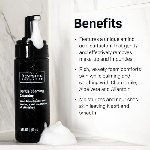 Revision Skincare Gentle Foaming Cleanser – Soap-Free Facial Cleanser & Makeup Remover, Soothing & Moisturizing, 5 fl oz Avelisse
