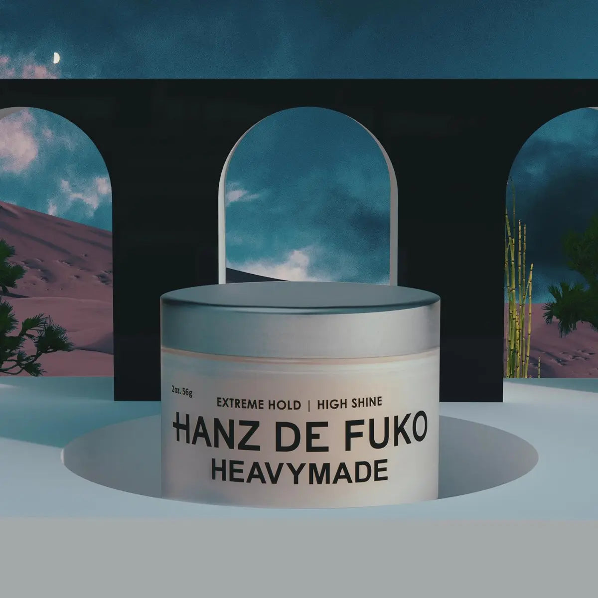 Hanz de Fuko Heavymade – Premium Men’s Hair Styling Pomade – Extreme Hold, High Shine – Vegan, Water-Based, Humidity-Resistant – 2 oz Travel Size Avelisse