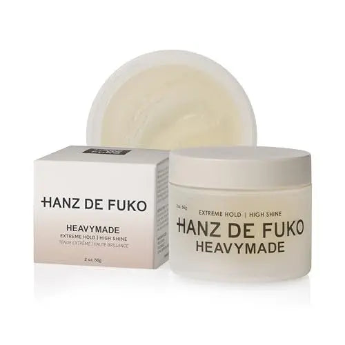 Hanz de Fuko Heavymade – Premium Men’s Hair Styling Pomade – Extreme Hold, High Shine – Vegan, Water-Based, Humidity-Resistant – 2 oz Travel Size Avelisse