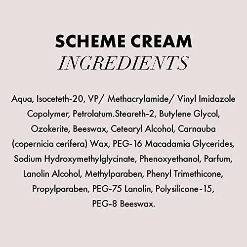 Hanz de Fuko Scheme Cream – Premium Men's Hair Styling Cream, Medium Hold, Natural Shine, 2 oz Travel Size Avelisse