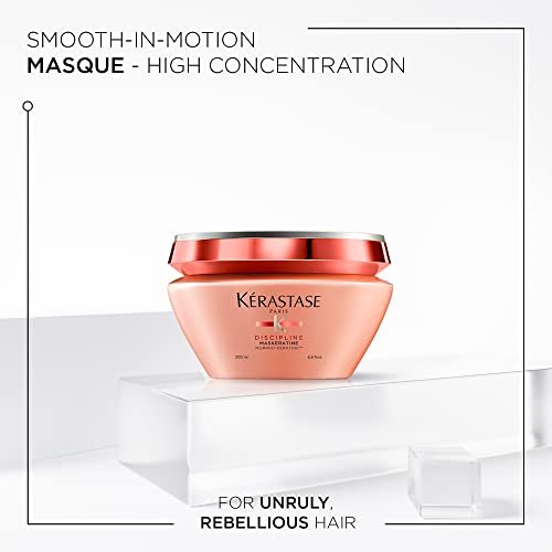 KÉRASTASE Discipline Maskeratine Hair Mask – Restorative Anti-Frizz & Heat Protectant Mask for All Hair Types, 6.8 Fl Oz Avelisse