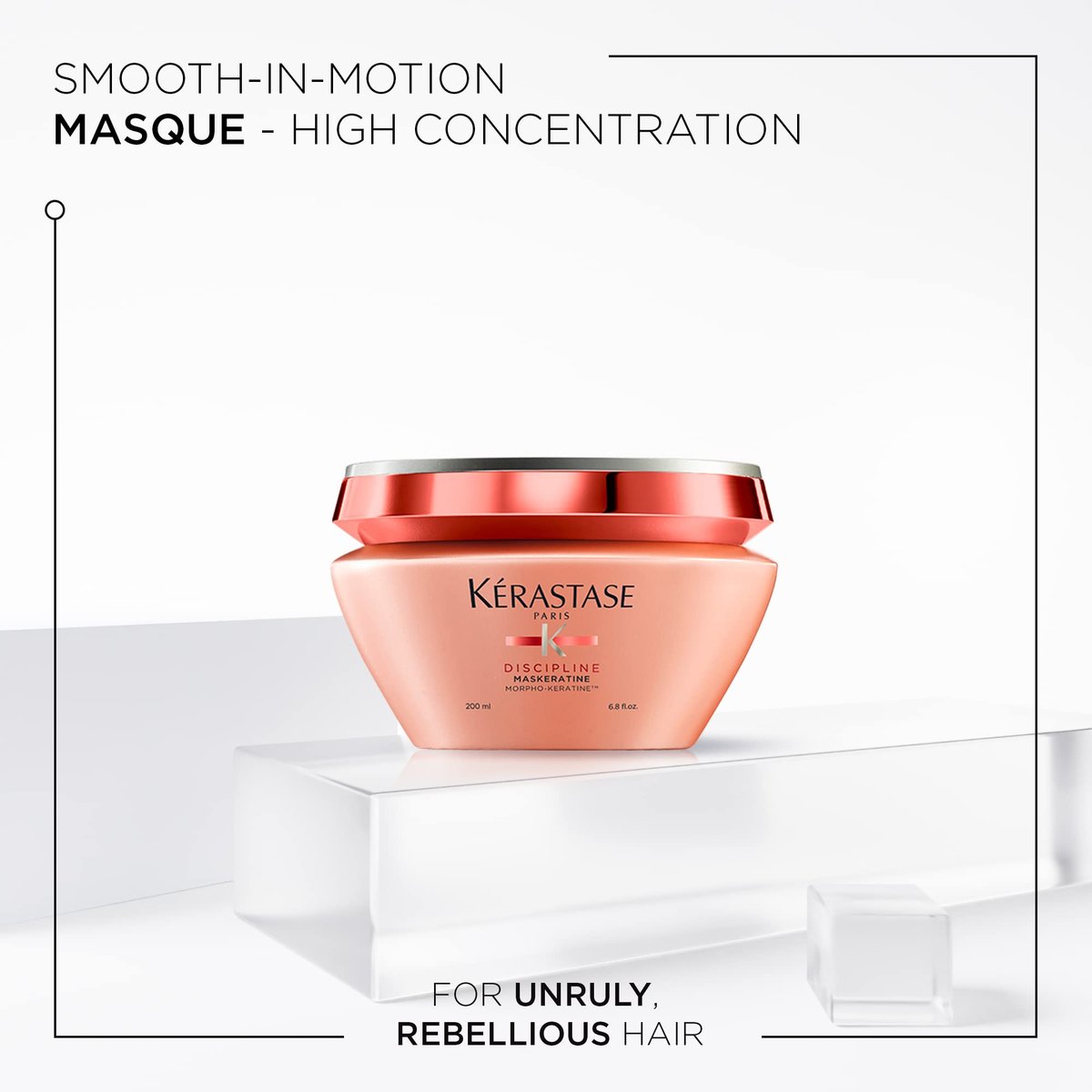 KÉRASTASE Discipline Maskeratine Hair Mask – Restorative Anti-Frizz & Heat Protectant Mask for All Hair Types, 6.8 Fl Oz Avelisse