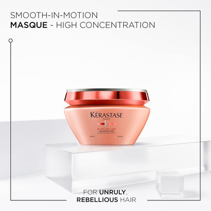 KÉRASTASE Discipline Maskeratine Hair Mask – Restorative Anti-Frizz & Heat Protectant Mask for All Hair Types, 6.8 Fl Oz Avelisse