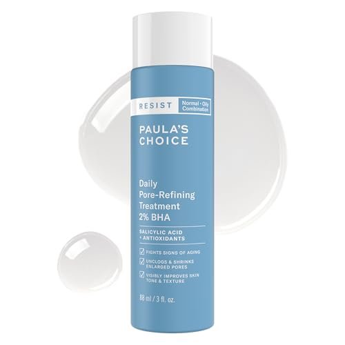 Paula's Choice RESIST Daily Pore Refining Treatment 2% BHA Exfoliant with Salicylic Acid & Hyaluronic Acid - Liquid Exfoliant for Oily, Normal and Combination Skin - 3 oz Avelisse