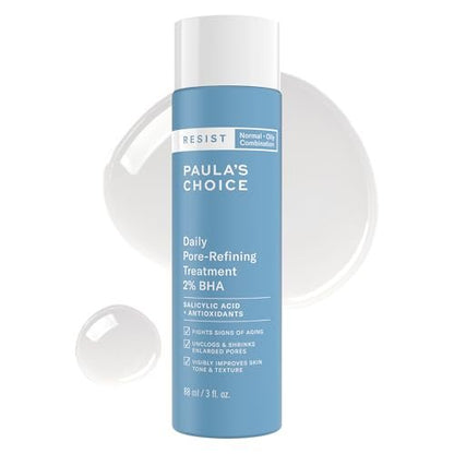 Paula's Choice RESIST Daily Pore Refining Treatment 2% BHA Exfoliant with Salicylic Acid & Hyaluronic Acid - Liquid Exfoliant for Oily, Normal and Combination Skin - 3 oz Avelisse
