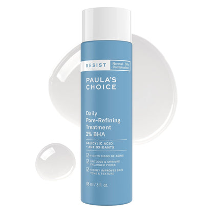 Paula's Choice RESIST Daily Pore Refining Treatment 2% BHA Exfoliant with Salicylic Acid & Hyaluronic Acid - Liquid Exfoliant for Oily, Normal and Combination Skin - 3 oz Avelisse